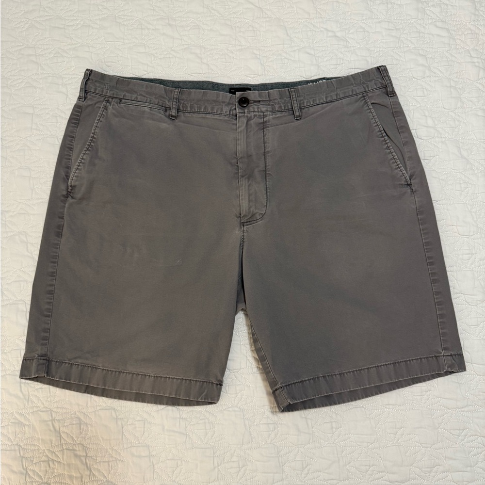 J. Crew Gray Flat Front Chino Shorts sz. 38 /9” inseam